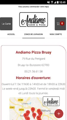 Andiamo Pizza Bruay android App screenshot 1