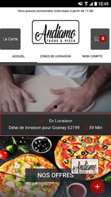 Andiamo Pizza Bruay android App screenshot 3